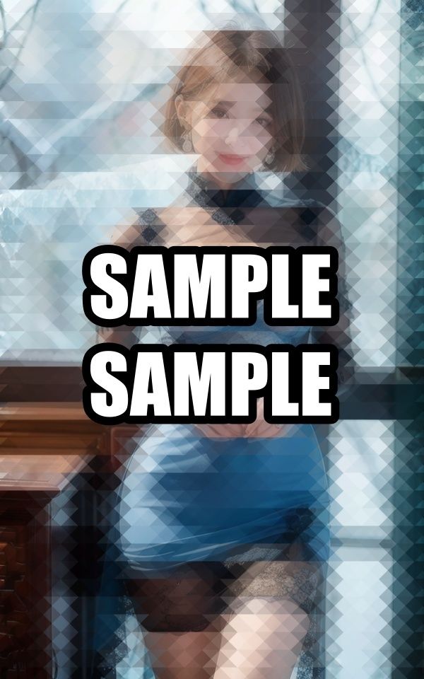 水色シースルードレスのエッチなお姉さんの画像8