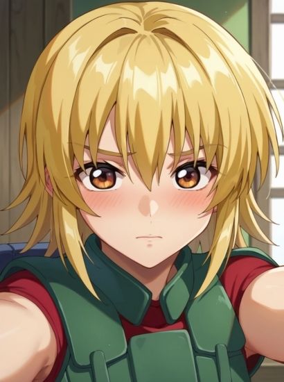 サンプル画像1:ガンダムSEEDのカガリから送られてきた自撮り写真(自撮りサークル  イカスミ工房) [d_494528]