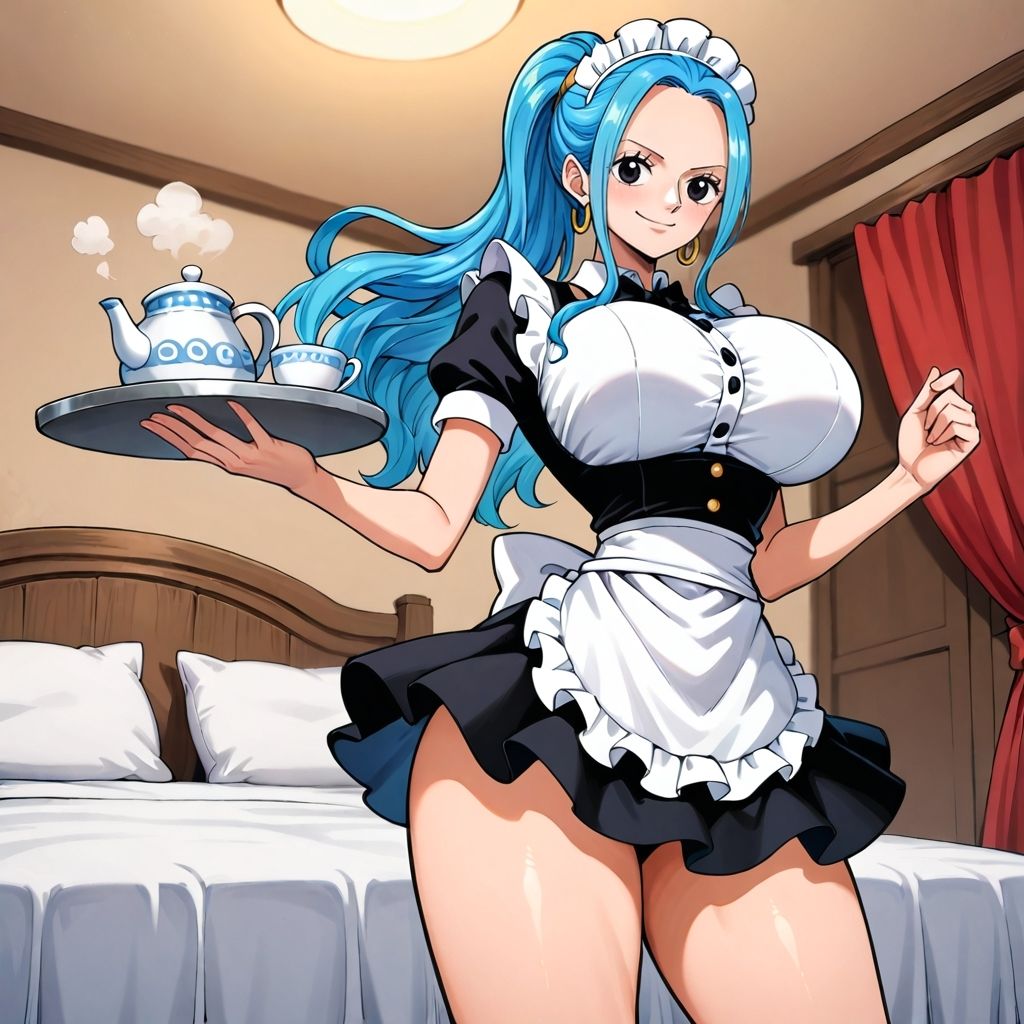 サンプル画像1:メイド姿のビビにムラムラして…(ナオン) [d_494636]