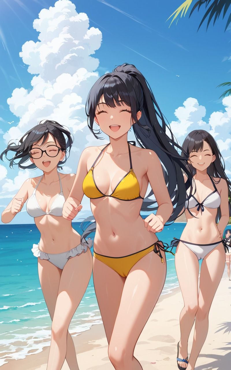 サンプル画像1:みんなで！大乱交諸島(謎の光) [d_494709]