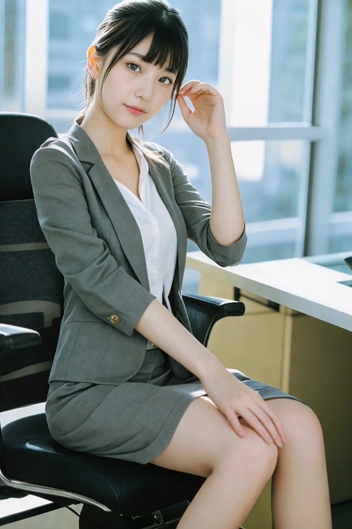 サンプル画像2:脱がす写真集 オフィス編2(AI SONA) [d_494713]