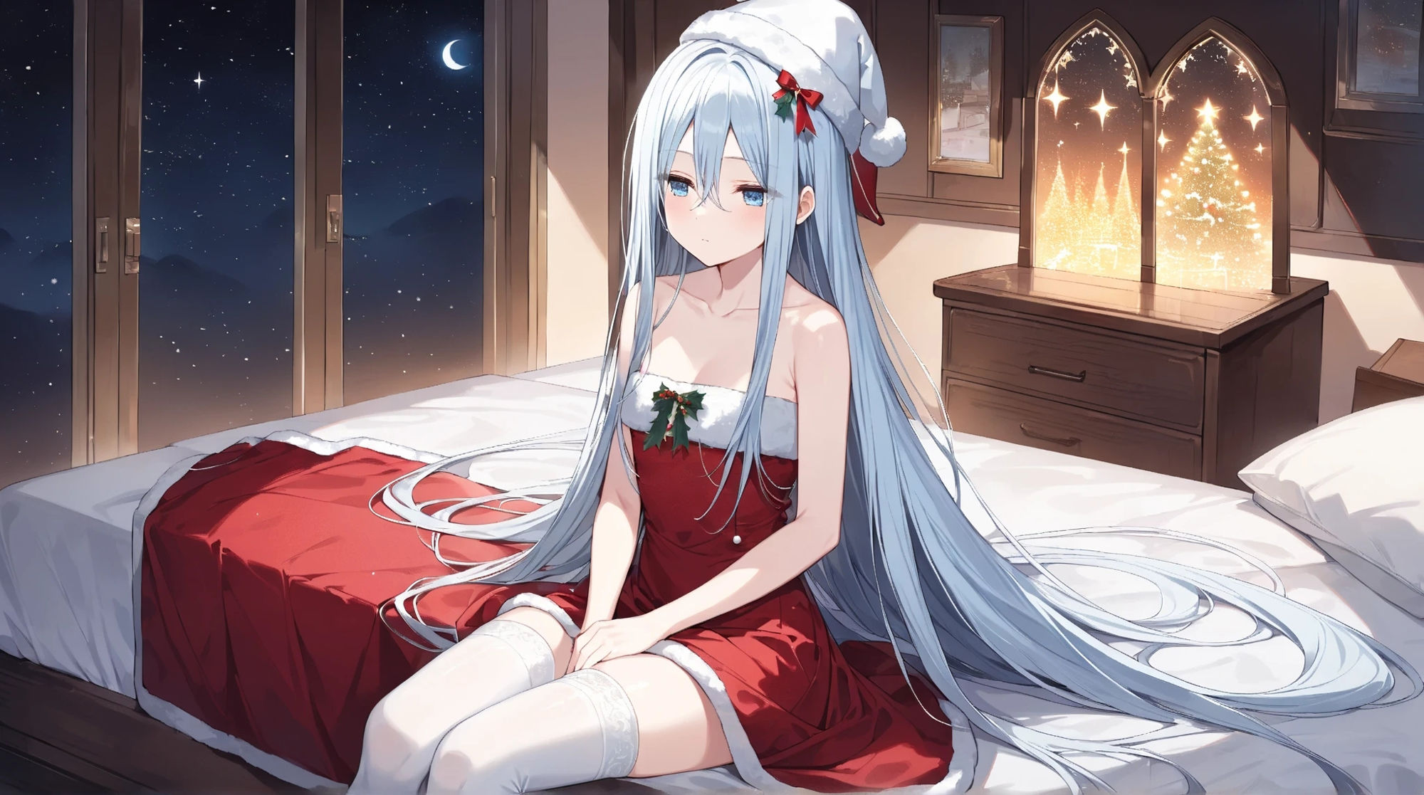 サンプル画像1:奏の人生経験蓄積中（聖夜のマグロ付き）(HONEY◎CARNIBar) [d_494874]