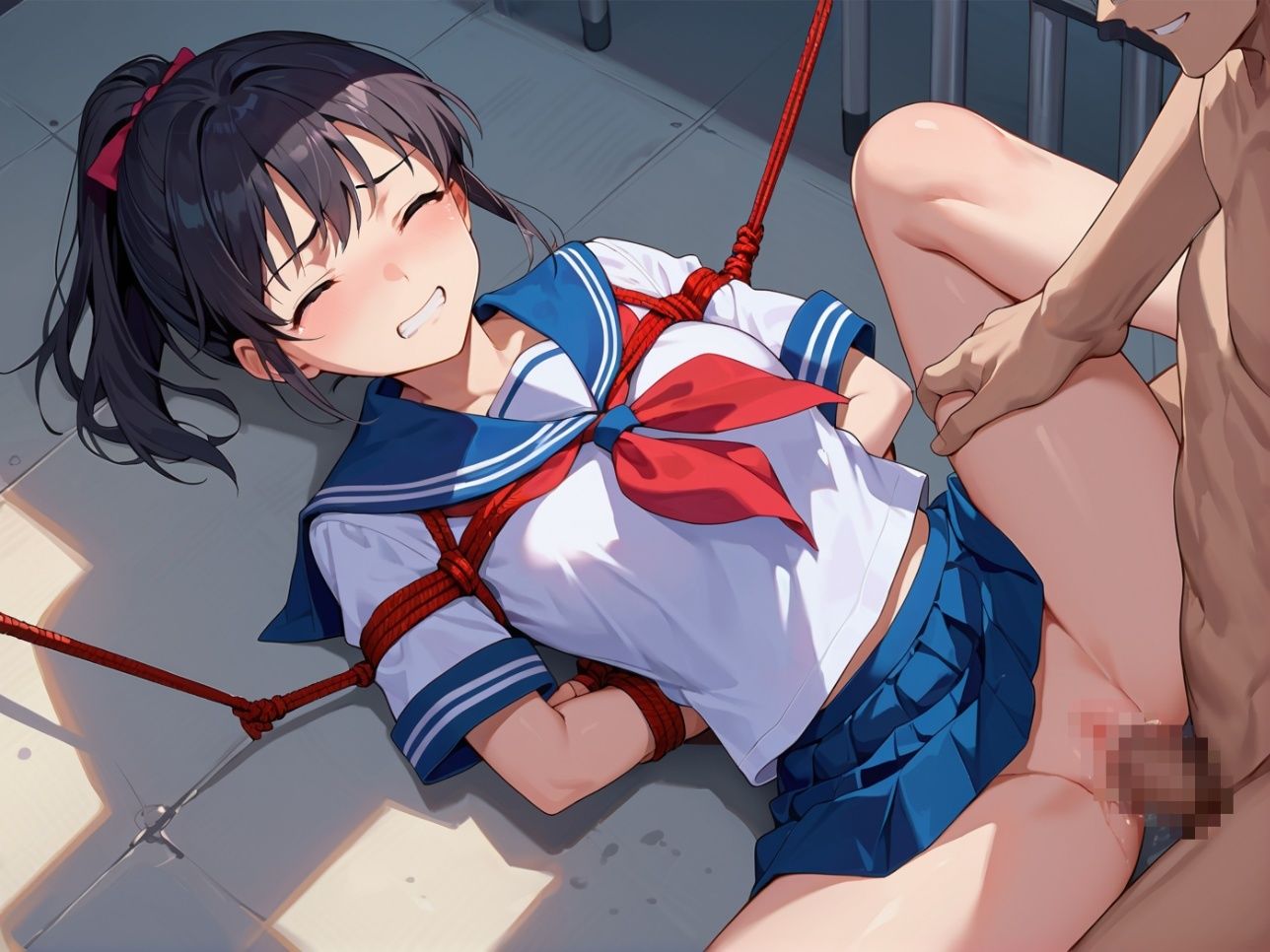 サンプル画像2:緊縛性指導される制服女子生徒ちゃん(シェルアンドハウンド) [d_494901]