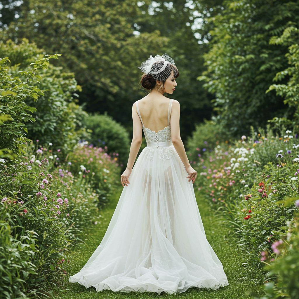 サンプル画像2:ウエディングドレス・喪服(もう限界) [d_494911]