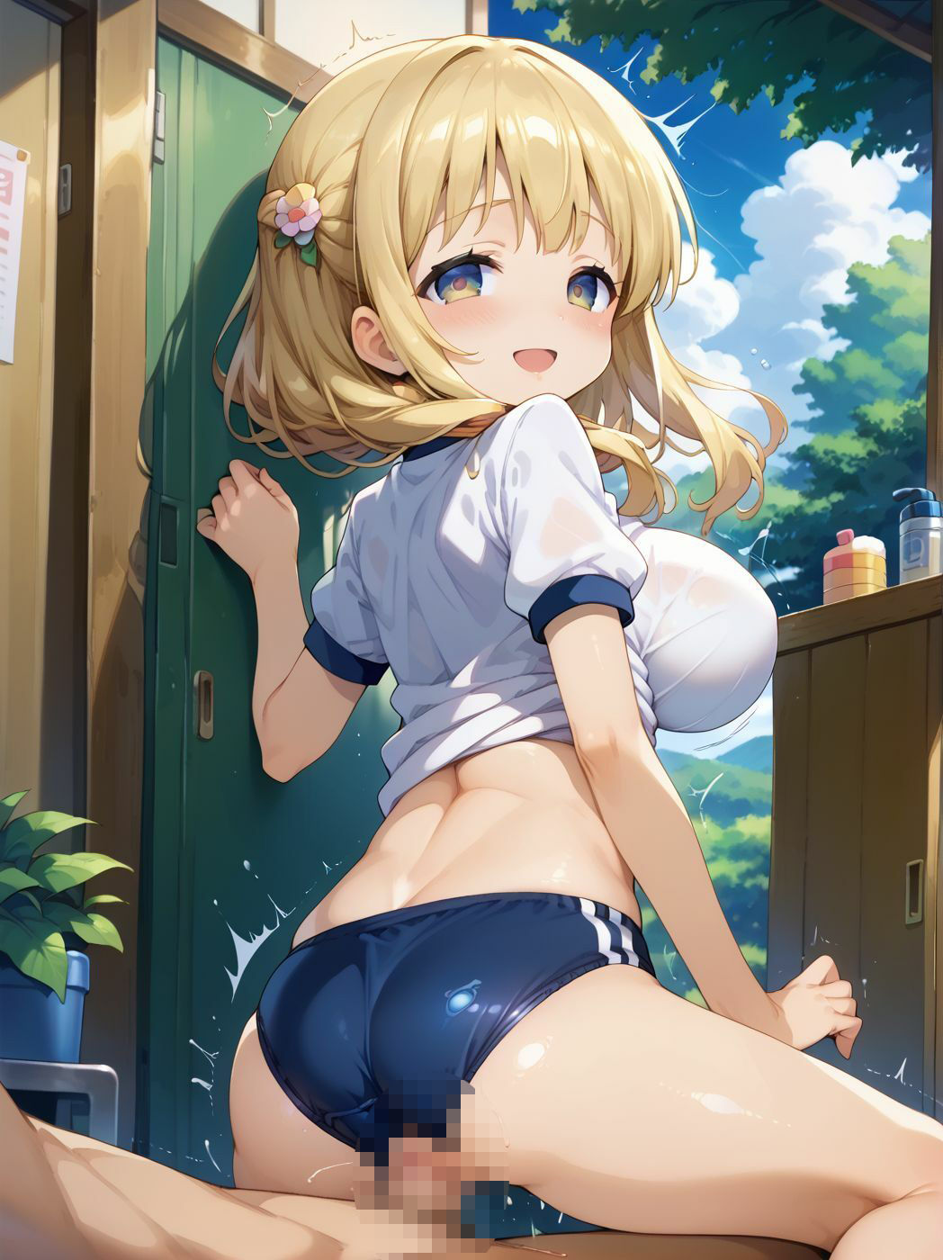 サンプル画像3:巨乳の妹に生挿入したら最高だった  「お兄ちゃんがイクのを見るのが大好き」(nes_aiart) [d_494980]