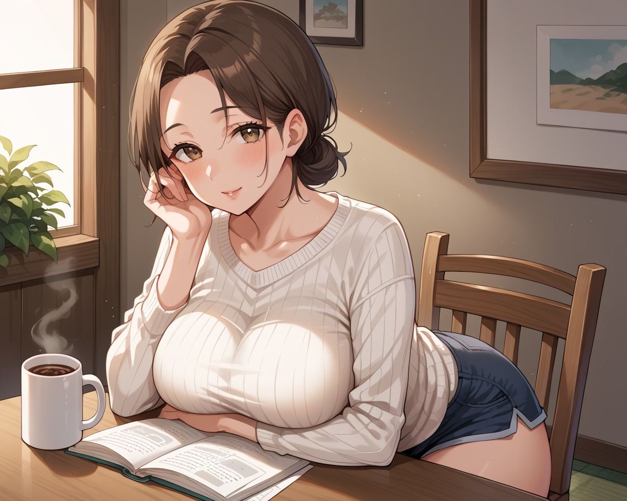 サンプル画像2:家庭訪問で新卒担任に性活指導をする人妻の話(ろんどんぷりん) [d_494996]