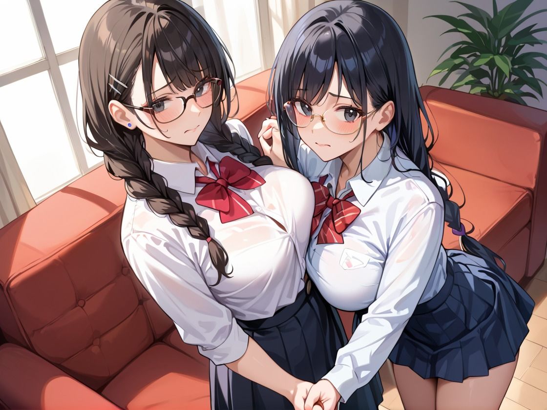 サンプル画像2:巨乳の双子を同時に孕ませ(千石まのん) [d_495167]