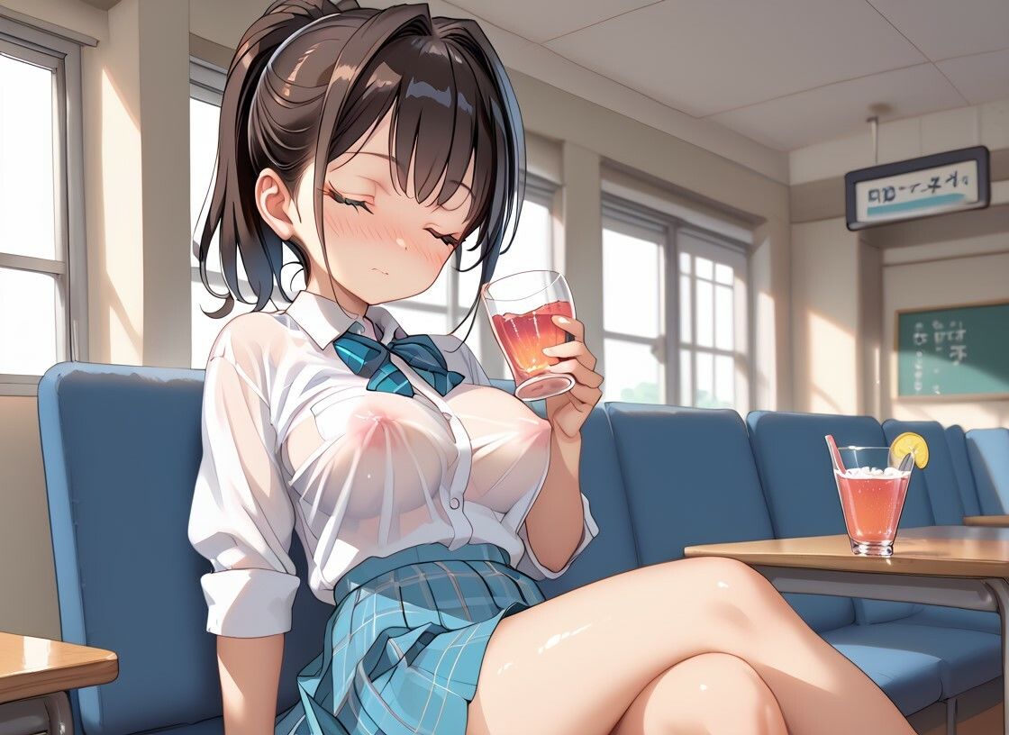 サンプル画像3:ノーブラ女子校生の中出しおねだり(ろりあんな) [d_495238]