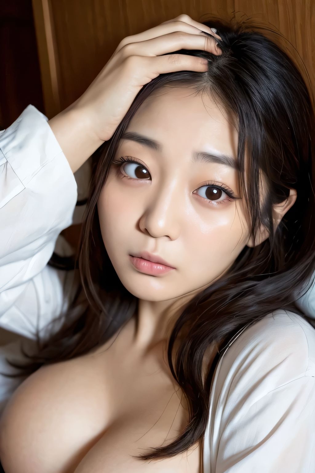 サンプル画像3:ひきこもり巨乳美女2(AI美女フェロモン出版) [d_495265]