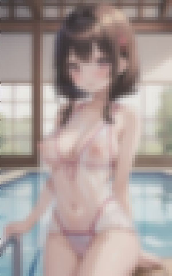 サンプル画像3:超スケスケど変態競泳水着女が集う我が町自慢の観光市民プールデカ乳首＆デカ乳輪女子編(てんぱい) [d_495290]