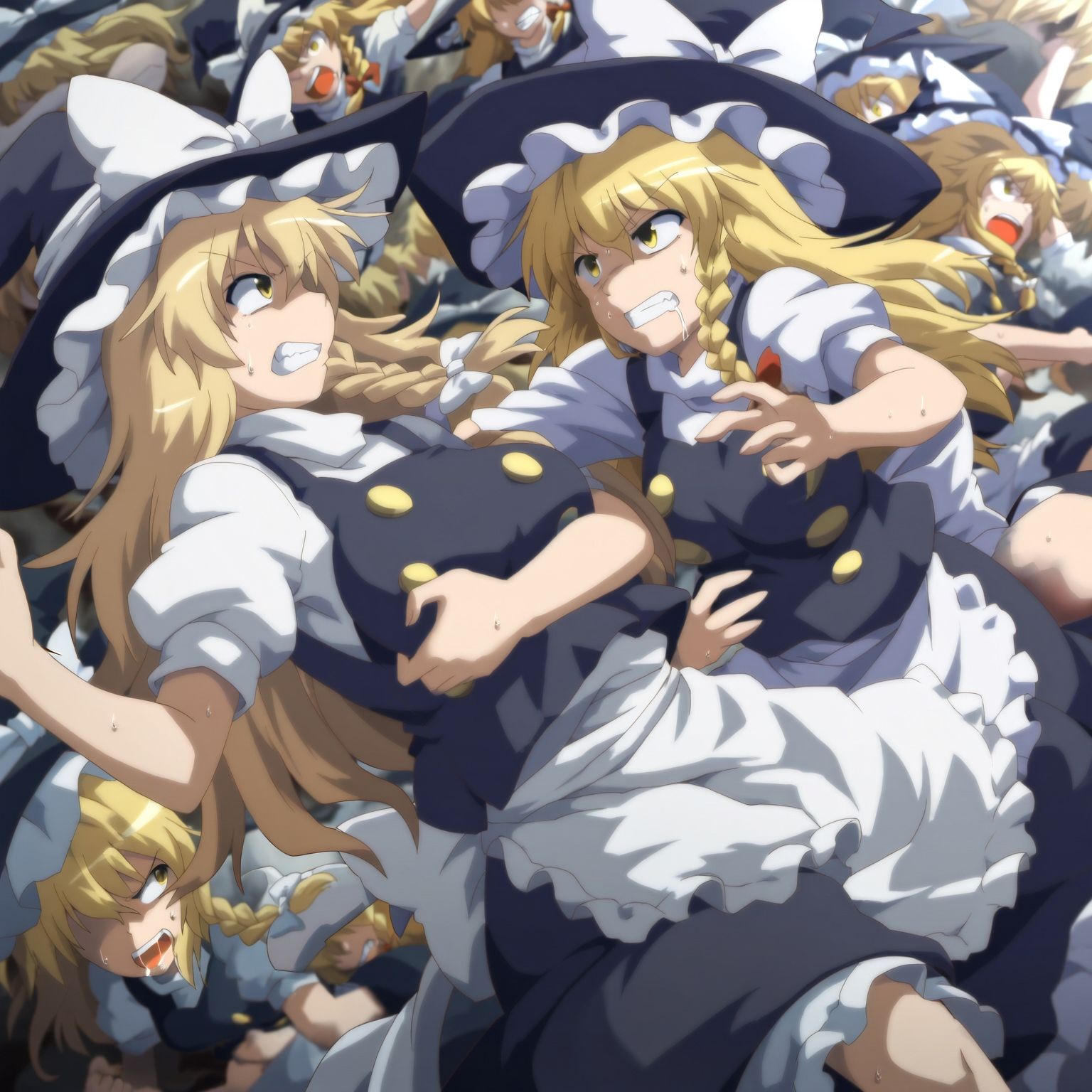 サンプル画像6:嫁分身画像まとめ 491枚【魔○沙、宇○花、ラム○ザル、モ○カ】(グレニンジャジャ) [d_495294]