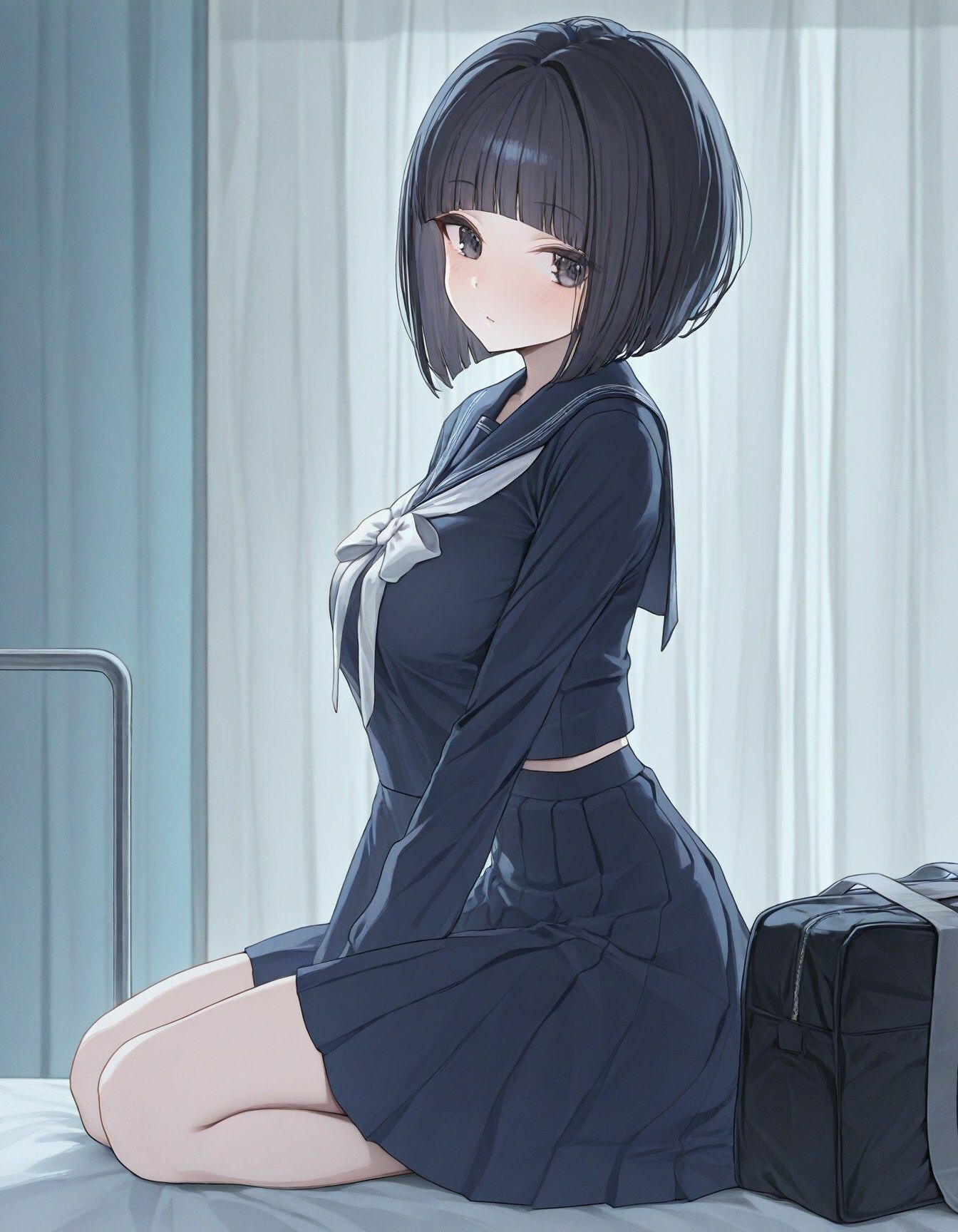 サンプル画像1:巨乳ショートボブJK保健室で連続生ハメ(実用性) [d_495328]