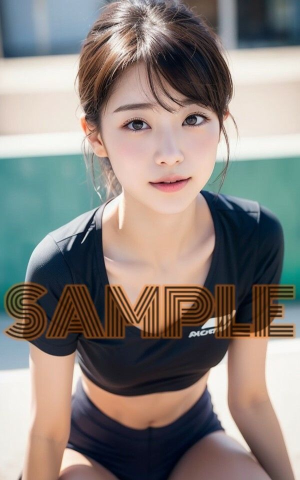 サンプル画像2:アイドル級女子バレー部員VER，1(AI for men) [d_495390]