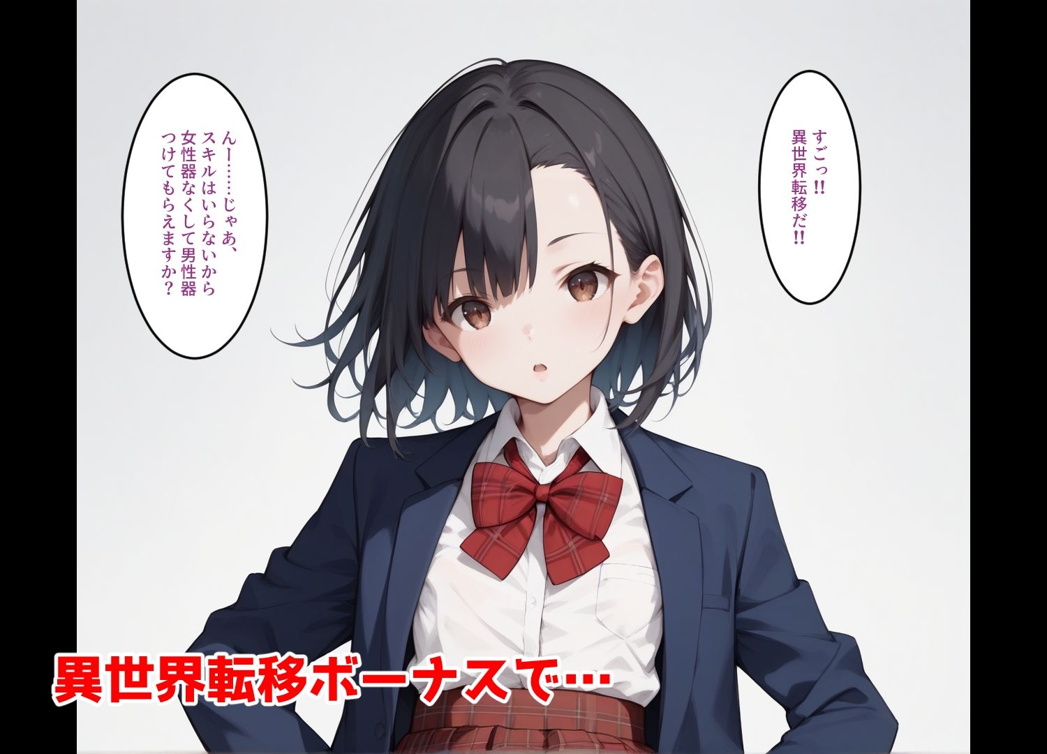 サンプル画像3:美少女レズビアンが異世界転移ボーナスを選んだら(J●JKxNTR) [d_495442]