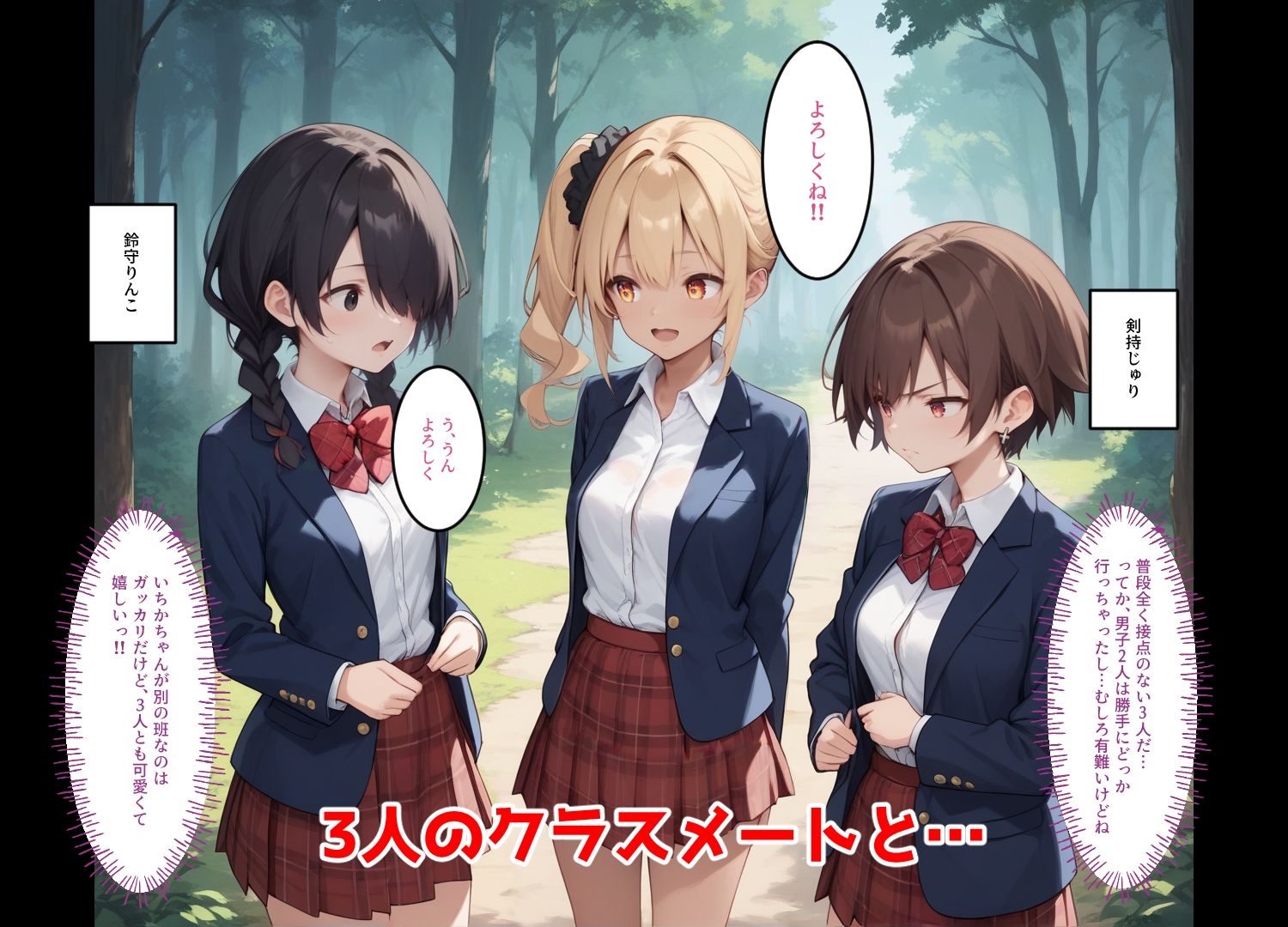 サンプル画像6:美少女レズビアンが異世界転移ボーナスを選んだら(J●JKxNTR) [d_495442]