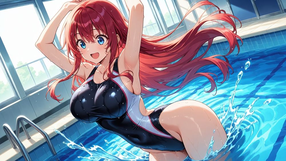 サンプル画像4:名門水泳部の先輩後輩 〜新任コーチの秘密のレッスン〜(ニート印刷所) [d_495448]