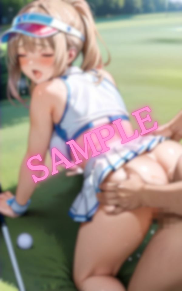 サンプル画像3:野外でプレー中に後背位で突かれる美人ゴルファー(妄想美女図鑑) [d_495629]