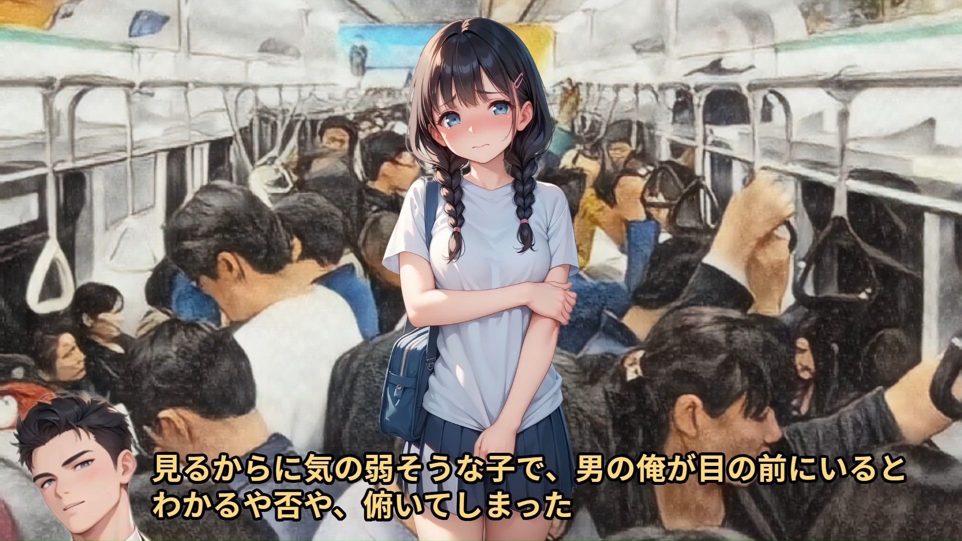 【完全痴●マニュアル】満員電車で痴●された気の弱い少女が、両親の借金のカタに痴●再現ドキュメンタリーに出演させられ、セカンドレ●プされる話