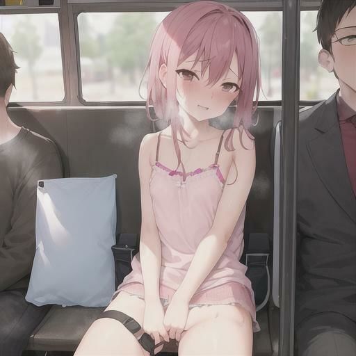 サンプル画像1:ピンク髪キャミソールちゃんのどこでも露出！！(まんまんちん) [d_495687]