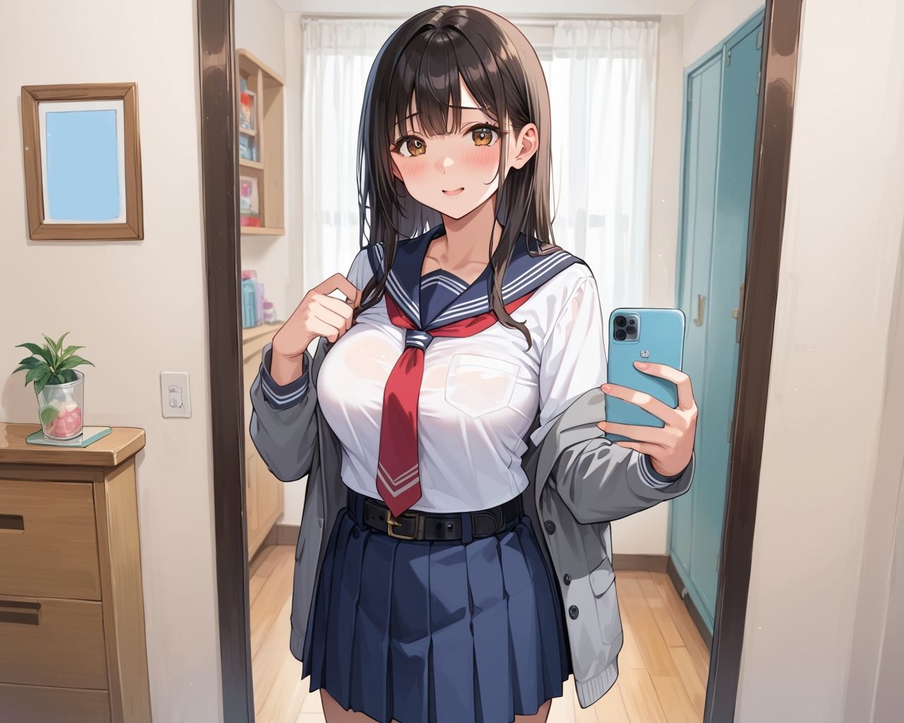 サンプル画像2:巨乳妹のHな裏垢(ひつじ雲) [d_495749]