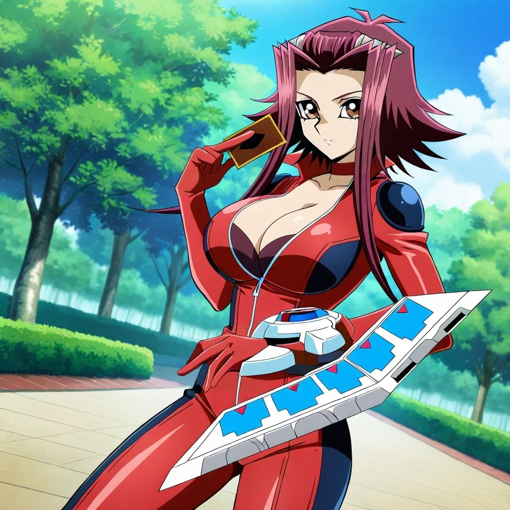 サンプル画像1:十六夜アキ、脱衣デュエルに敗北(ナオン) [d_495939]