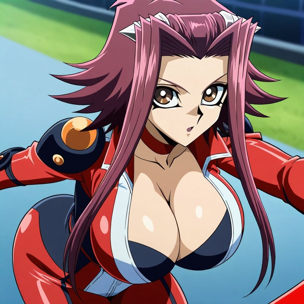 サンプル画像2:十六夜アキ、脱衣デュエルに敗北(ナオン) [d_495939]