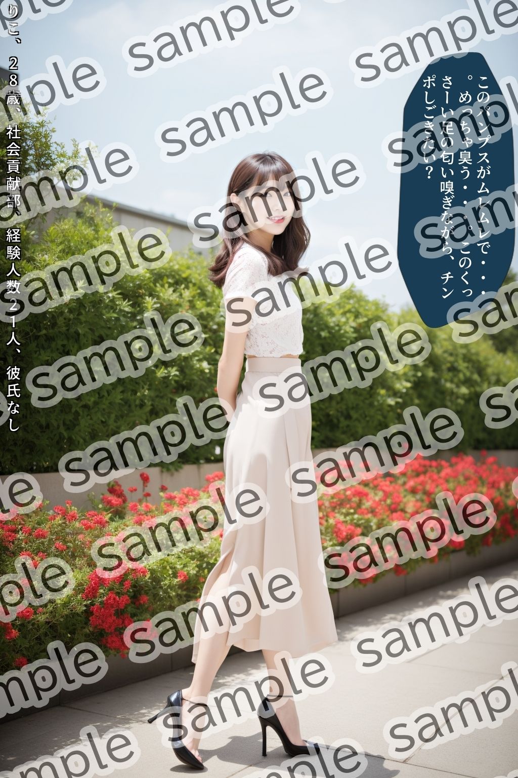 サンプル画像6:パンプス美脚OLのオフィスコーデ(あらぶるま18＋) [d_495969]