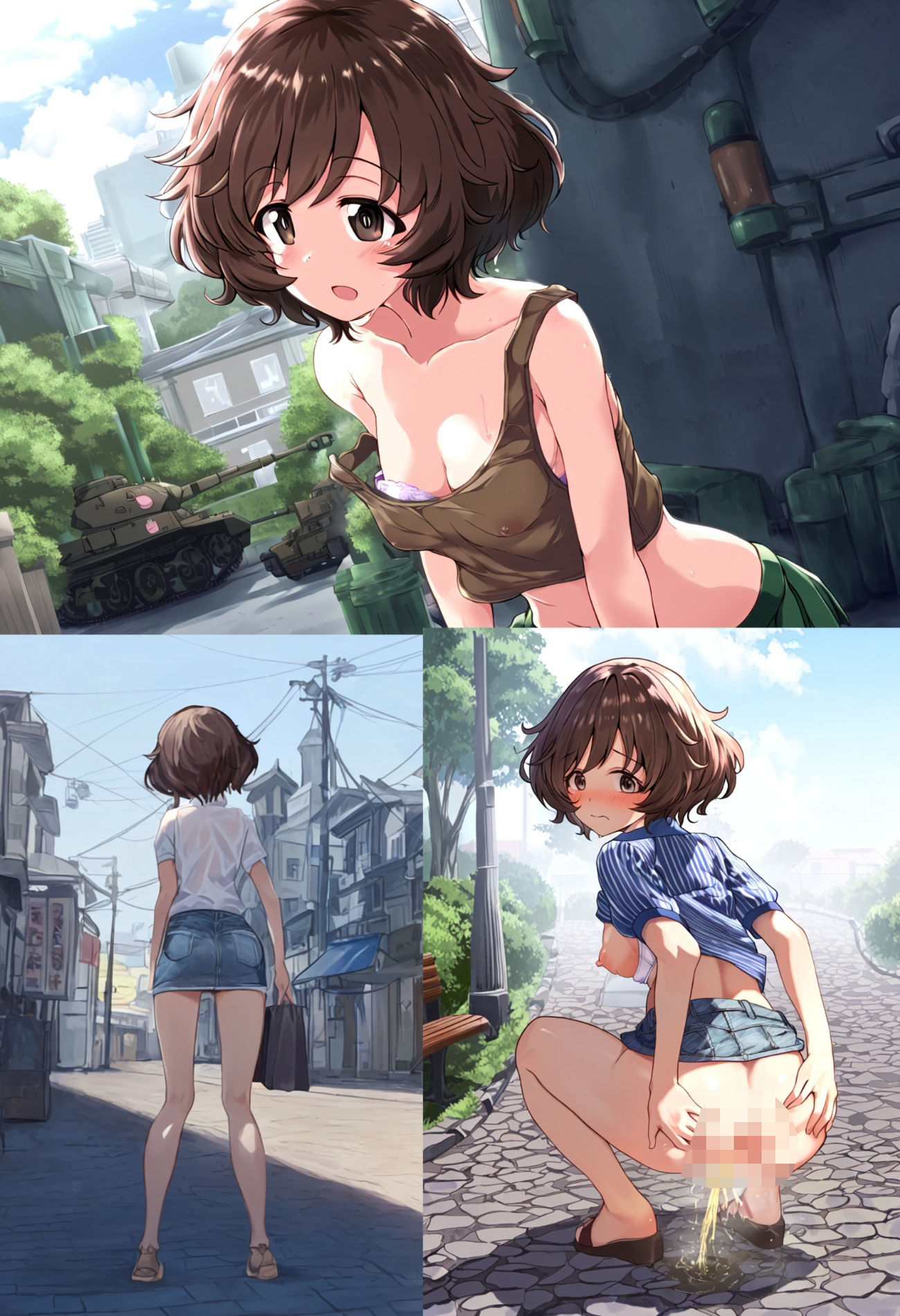 サンプル画像2:秋山優〇里の聖水！(流水の館) [d_496208]