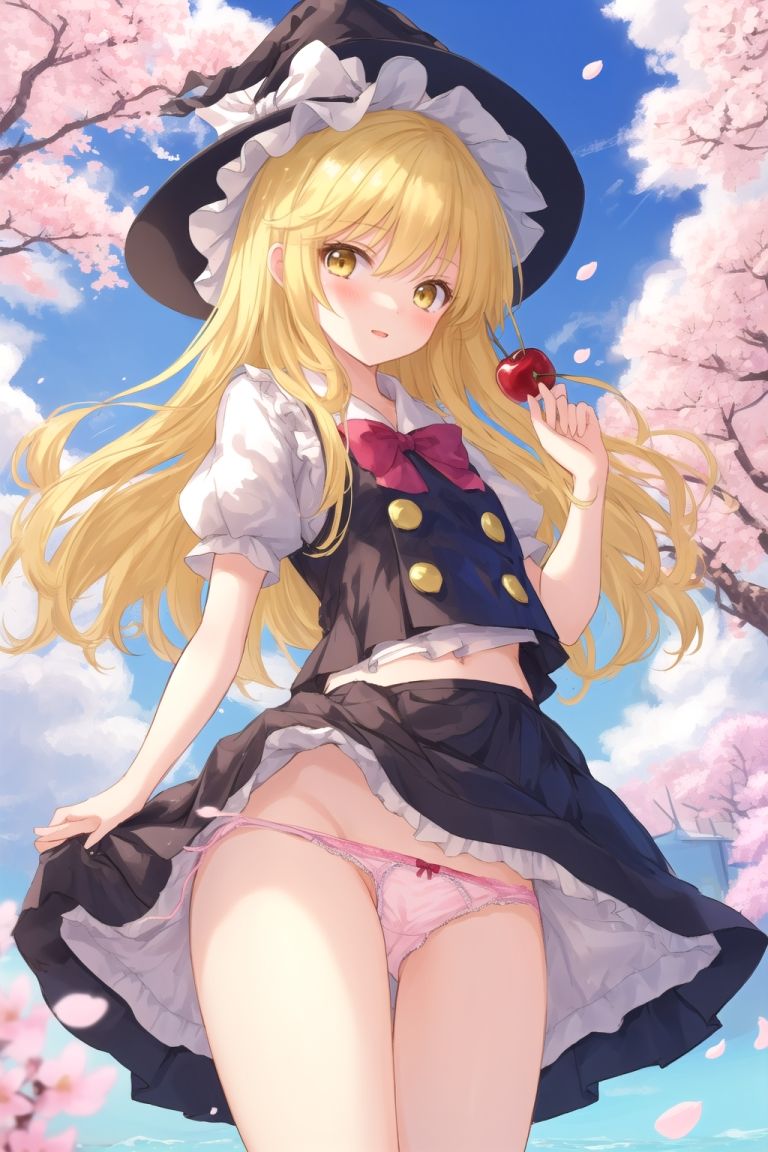 サンプル画像2:霊夢は魔理沙のパンチラ写真を撮りたいようです〜春の晴れた昼の海編〜(ゆるふわ研究所) [d_496292]