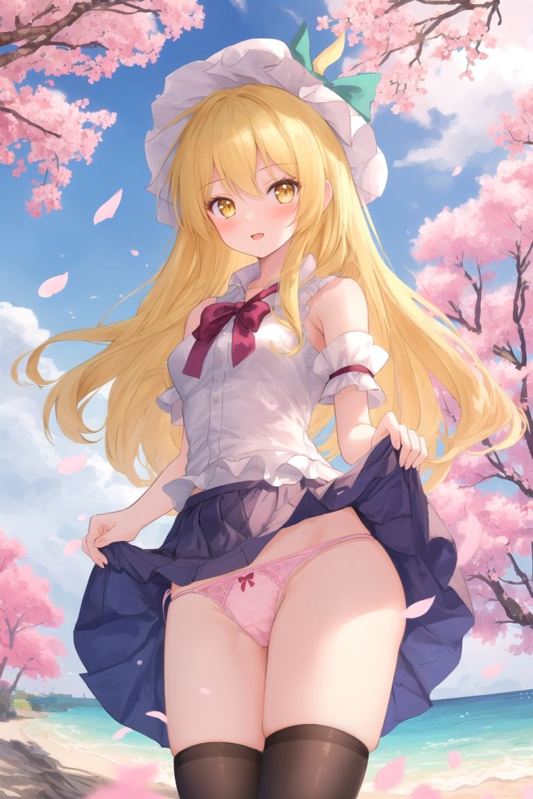 サンプル画像4:霊夢は魔理沙のパンチラ写真を撮りたいようです〜春の晴れた昼の海編〜(ゆるふわ研究所) [d_496292]