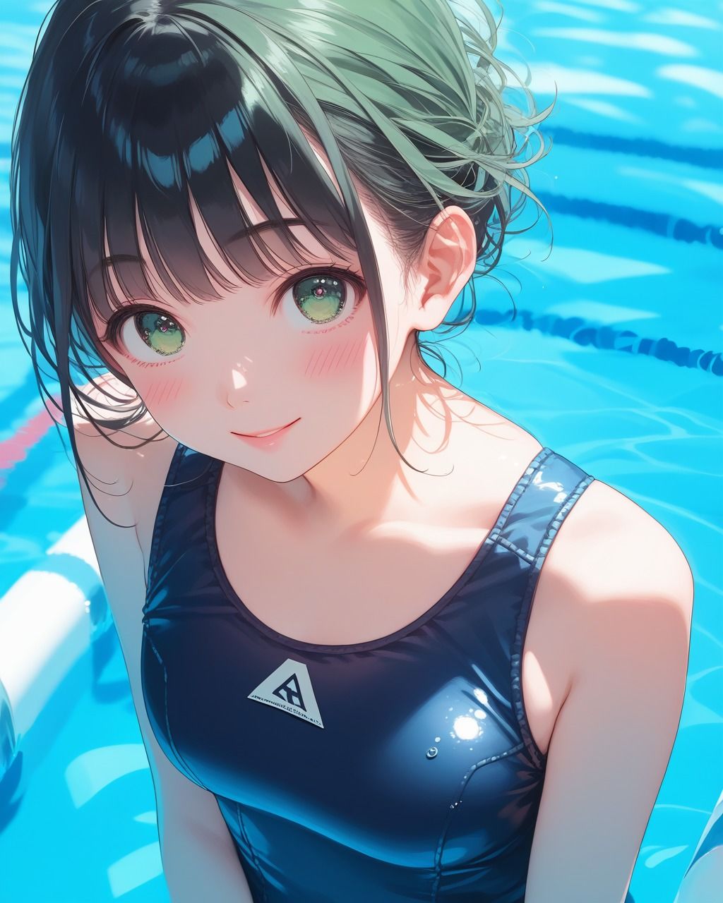 サンプル画像1:ちょっとエッチなスク水美少女(たこやき) [d_496322]