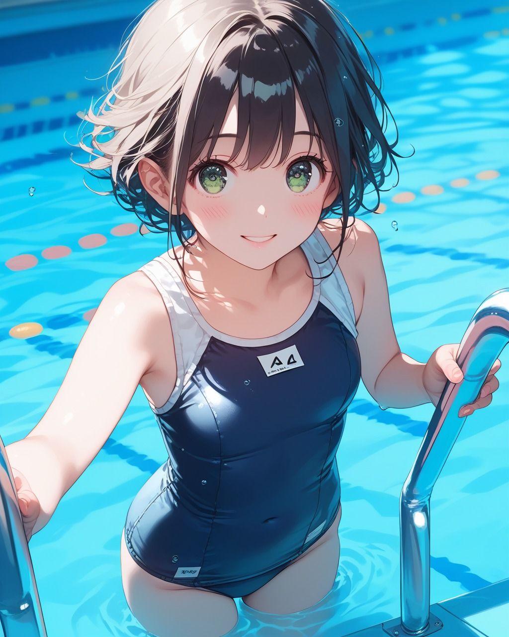 サンプル画像2:ちょっとエッチなスク水美少女(たこやき) [d_496322]