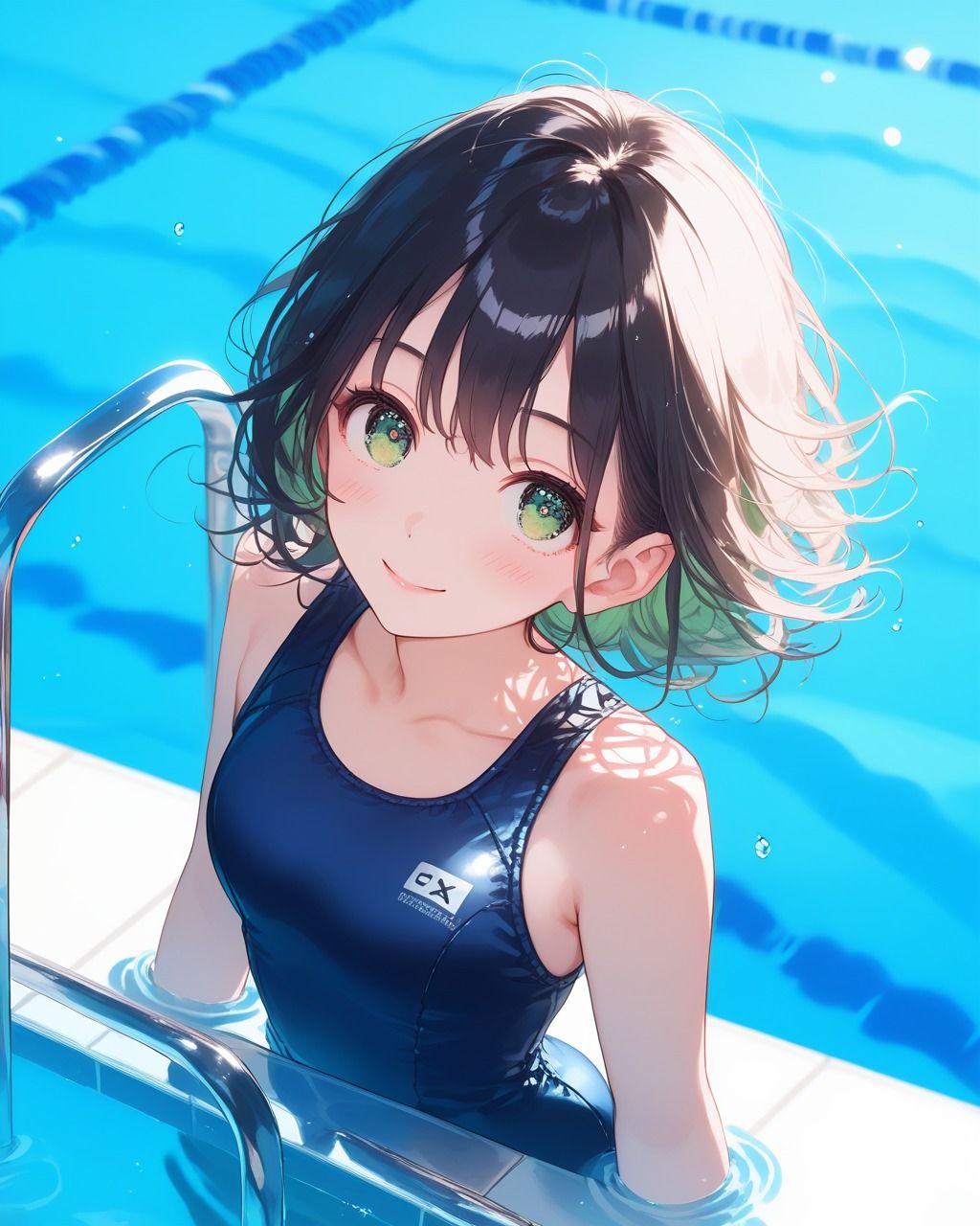 サンプル画像3:ちょっとエッチなスク水美少女(たこやき) [d_496322]