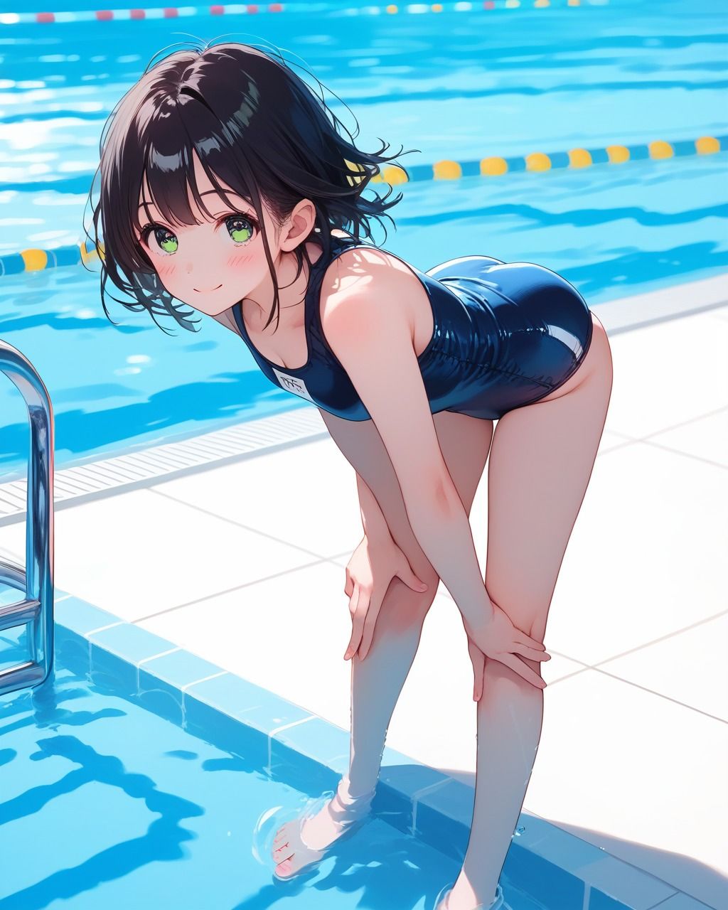 サンプル画像4:ちょっとエッチなスク水美少女(たこやき) [d_496322]