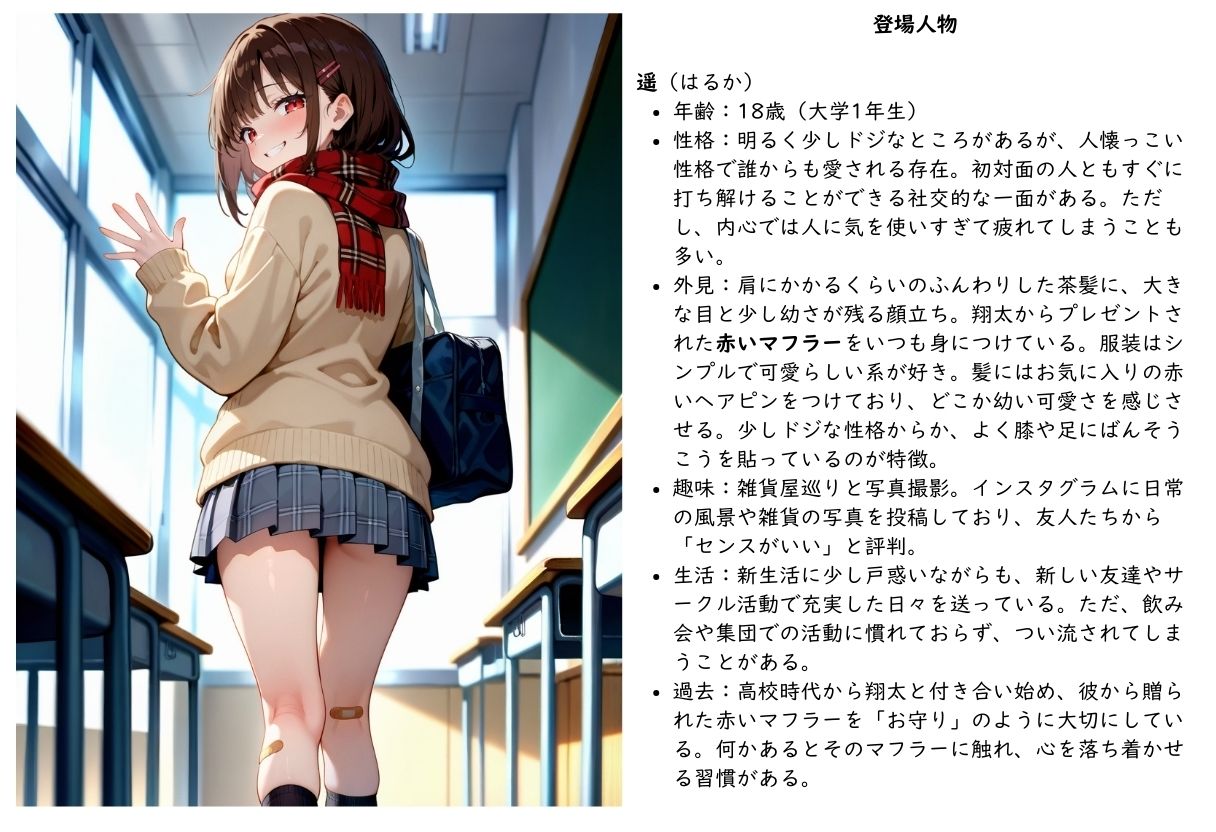 サンプル画像1:初めての大学サークル すべてが壊れた日(eeAI) [d_496459]