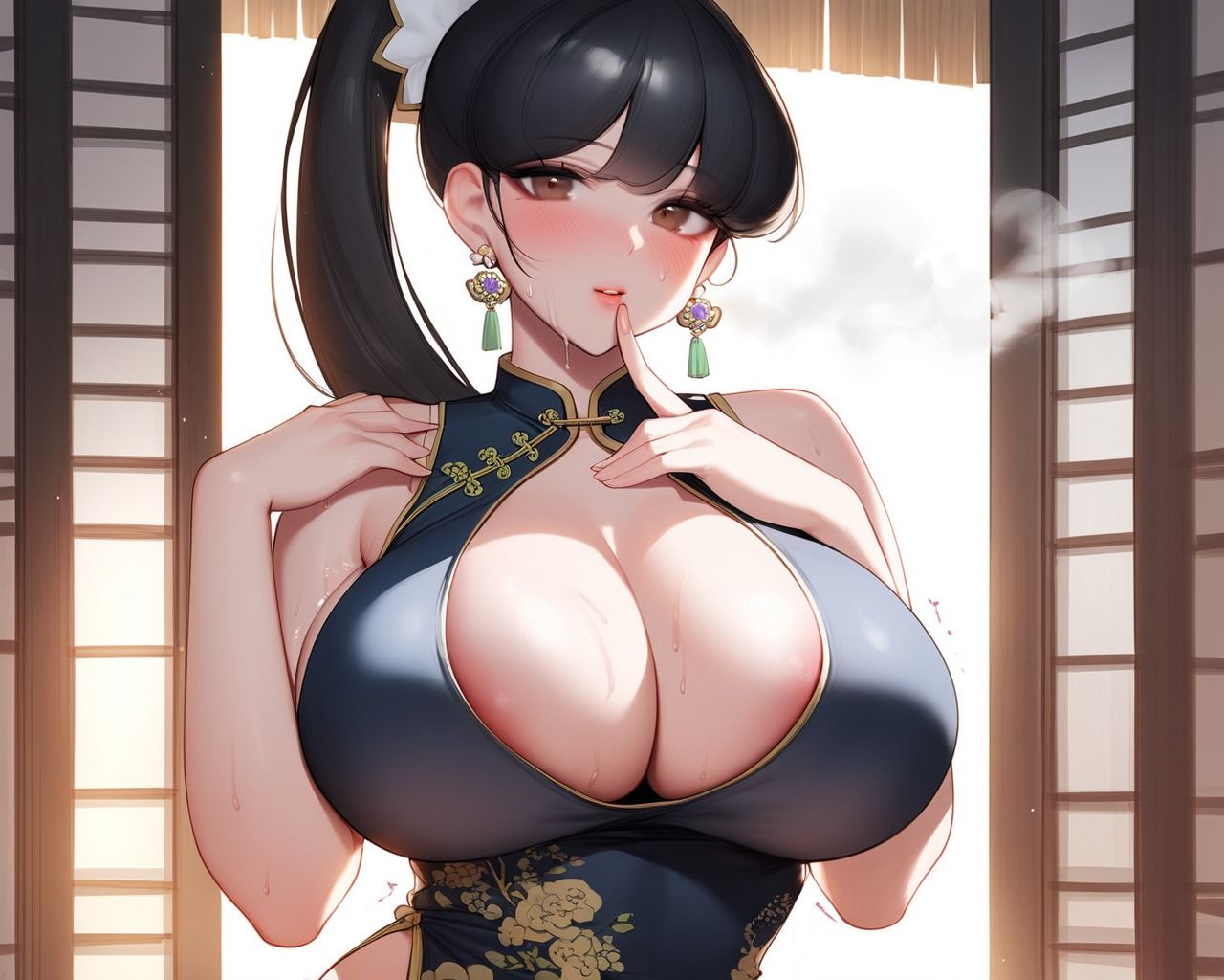 サンプル画像4:ムチムチ爆乳チャイナドレスお姉さん(手作り豆乳ヨーグルト) [d_496461]