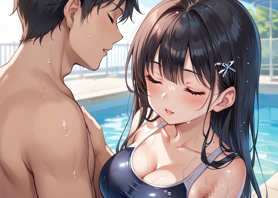 サンプル画像3:スク水女子にありふれたふつうの性指導(けいちゃみ) [d_496466]