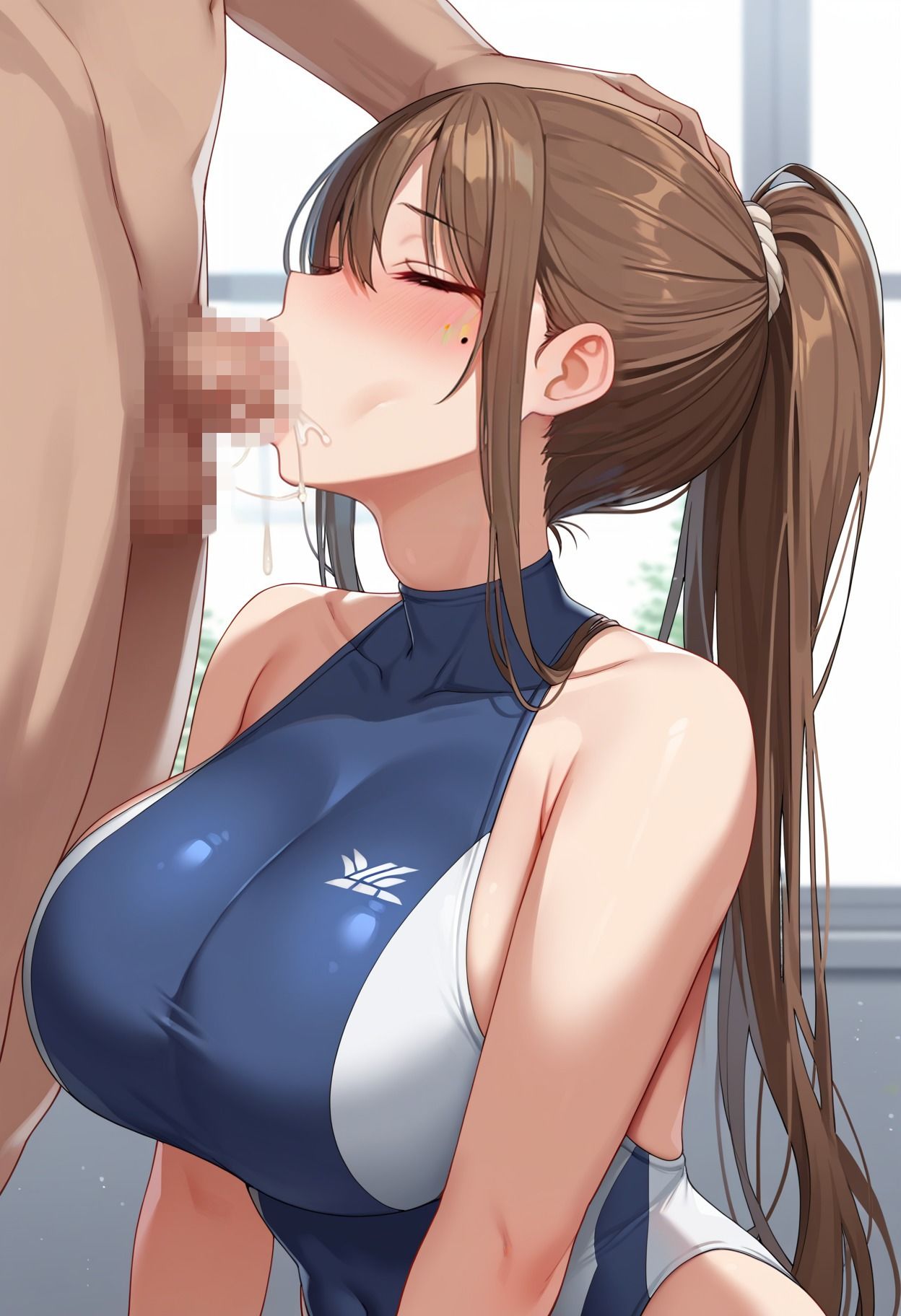 サンプル画像6:性に無頓着そうな水泳部の女子校生 実は性処理が得意科目でした(くみん) [d_496516]