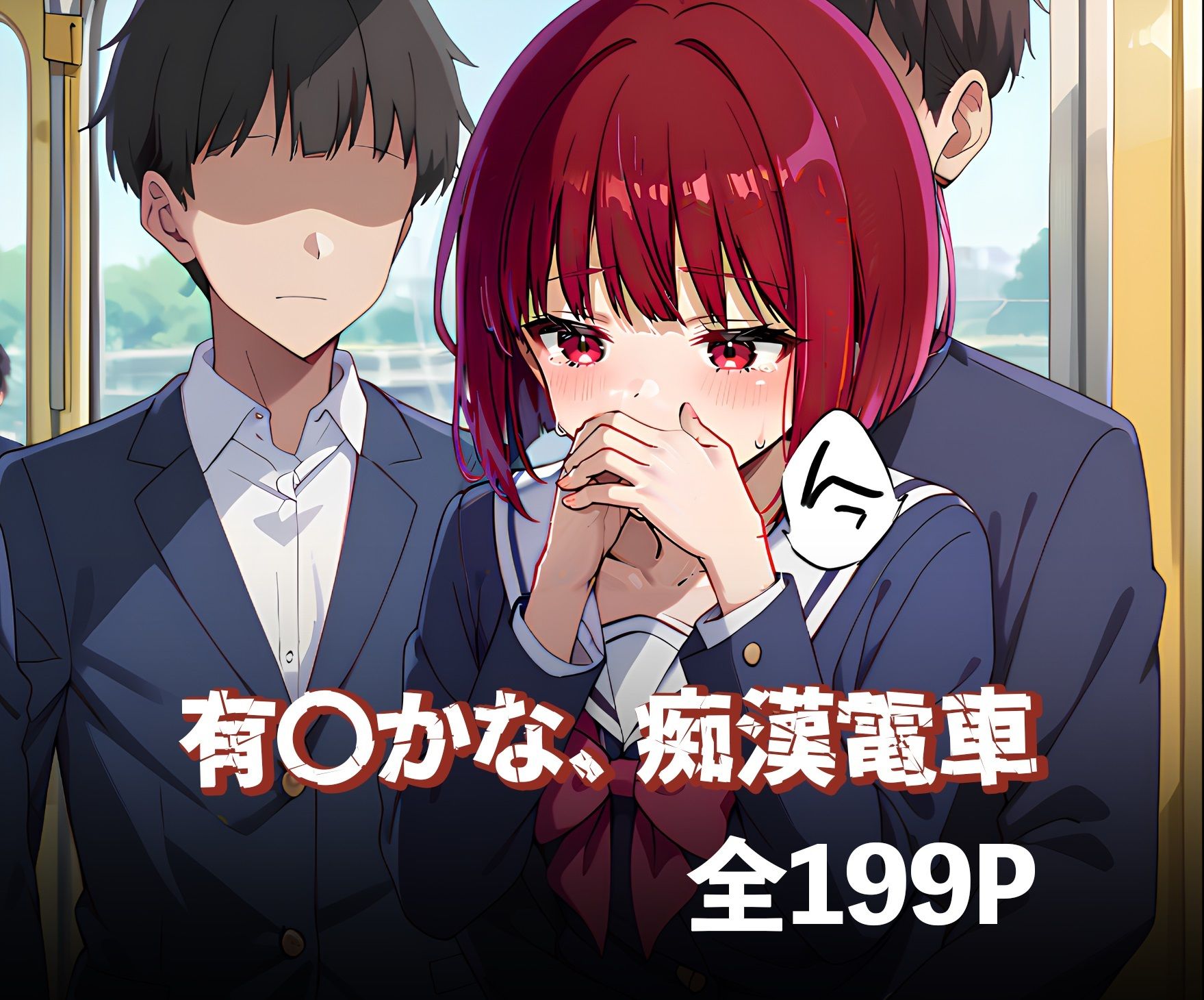 サンプル画像1:有〇かな、痴●電車(焼きそばパン) [d_496590]