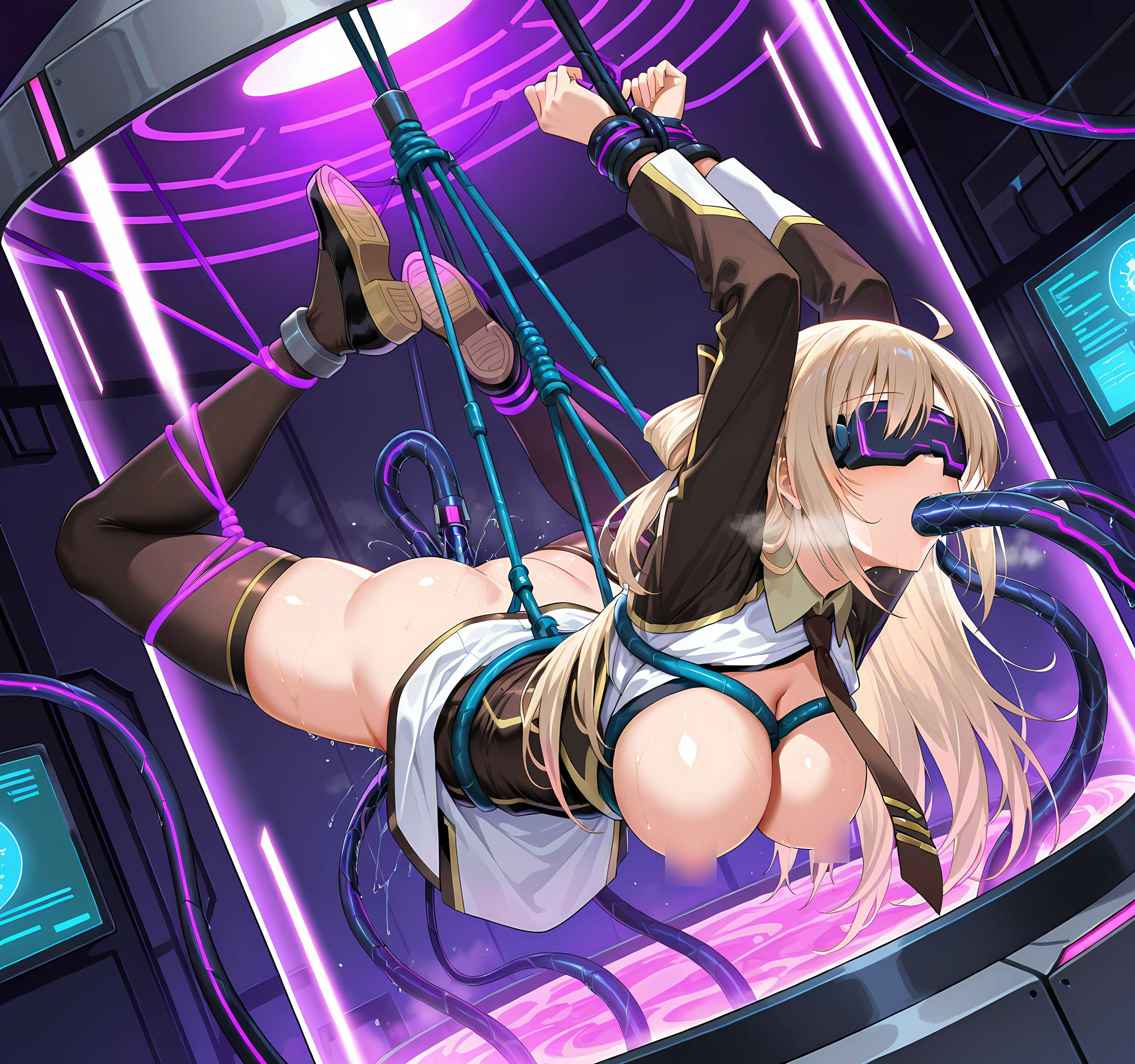 サンプル画像4:閃☆姫レイ洗脳悪堕ち・淫魔化改造(ochiruevil) [d_496598]