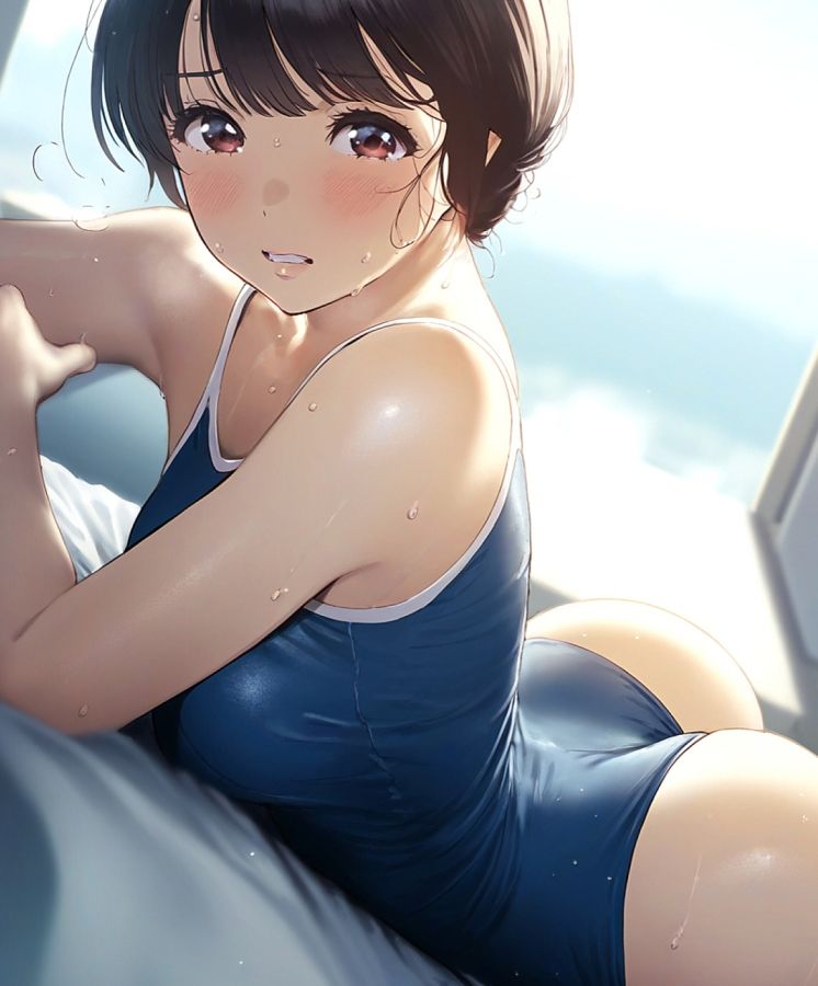 サンプル画像6:女子校生な幼馴染とハプニング！スクール水着美姫(ミックス ステーション) [d_496624]