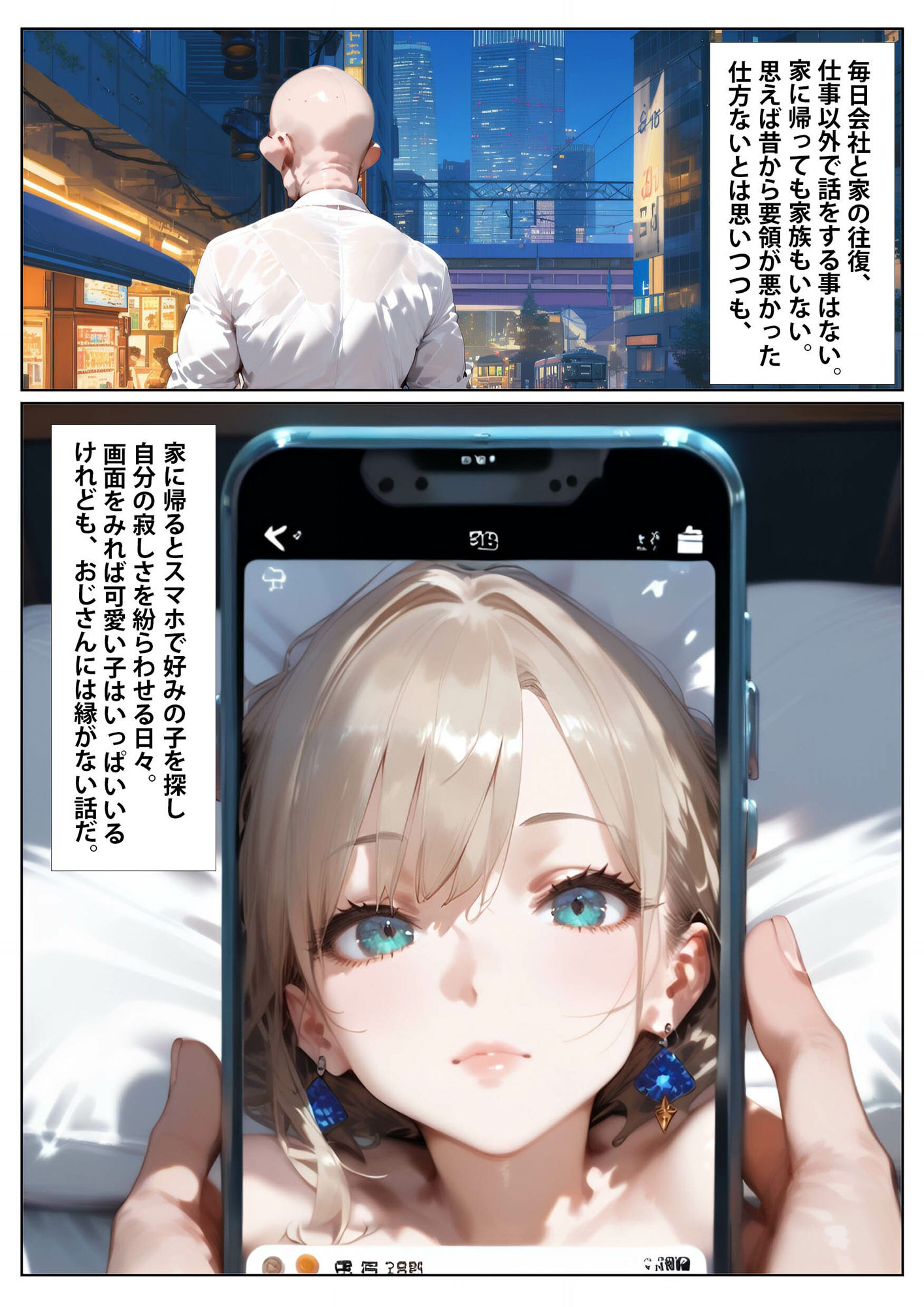 サンプル画像1:ホスト狂いの地雷系パパ活女子を更生させたらキモおじの俺が推しに昇格しました(むちむちの聖域) [d_496635]