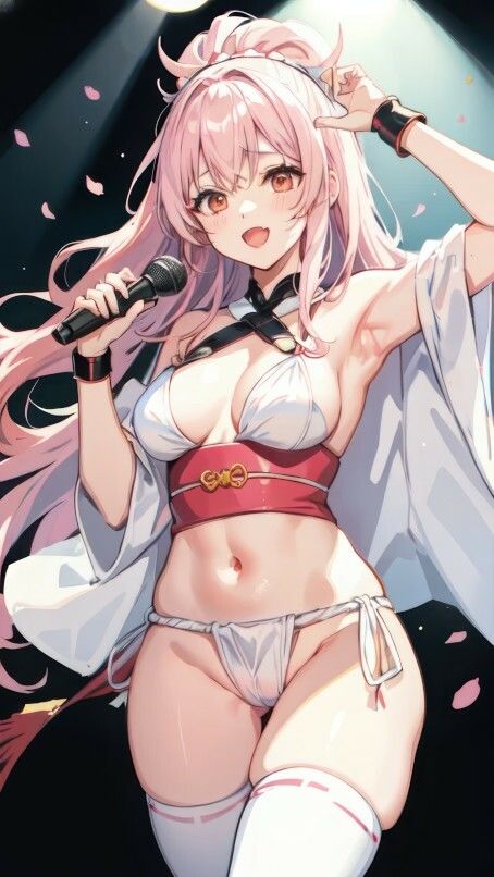 サンプル画像2:AI生成 セクシーアイドルライブ待ち受けコレクション Vol.4(美伝プロジェクト) [d_496718]