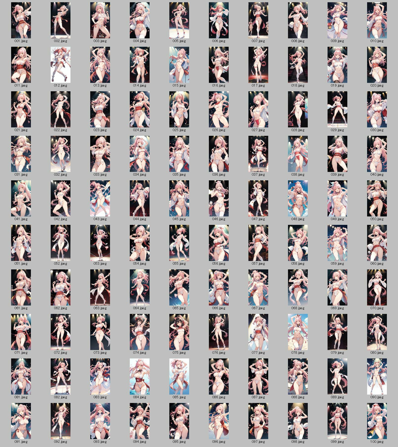 サンプル画像6:AI生成 セクシーアイドルライブ待ち受けコレクション Vol.4(美伝プロジェクト) [d_496718]