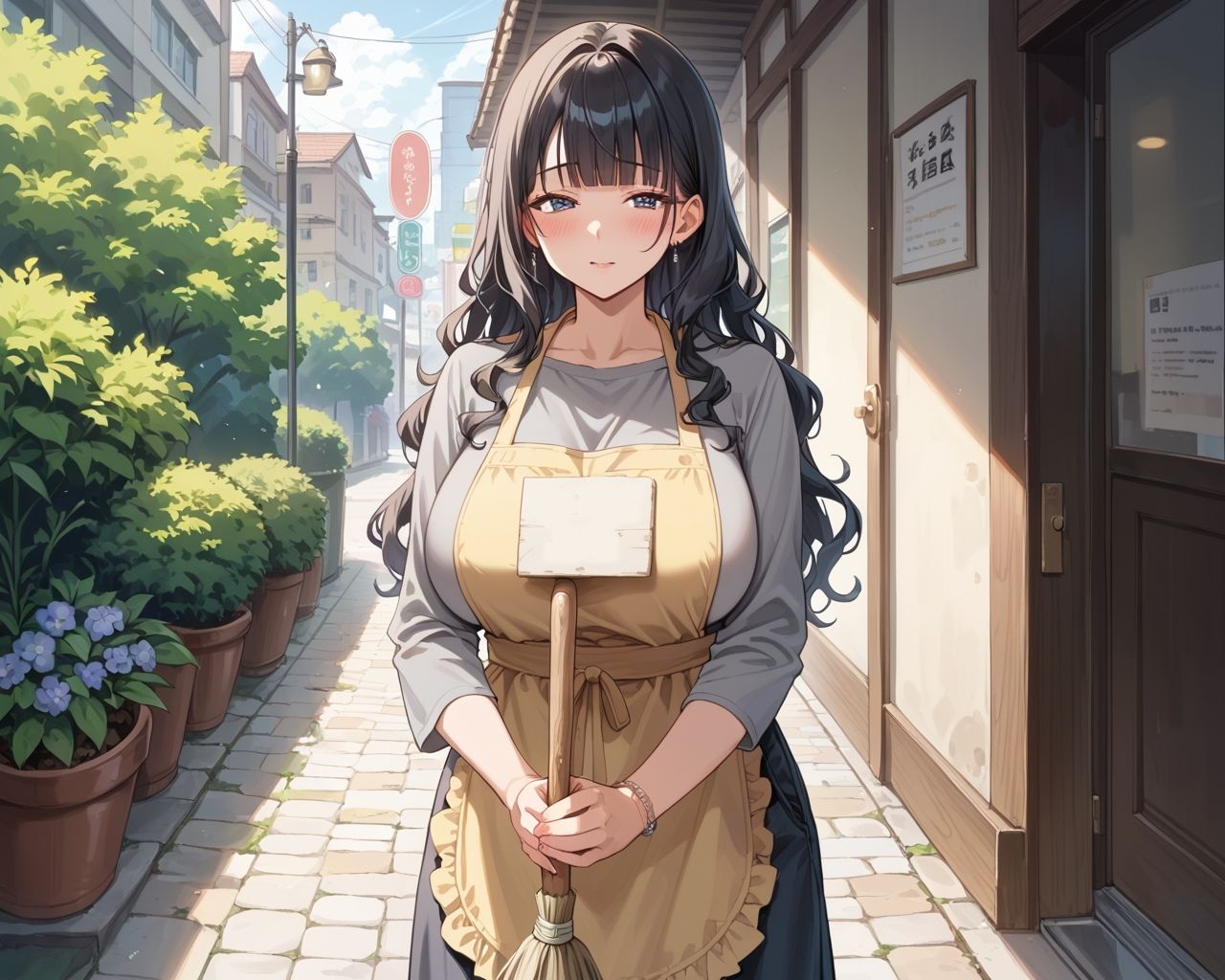 サンプル画像1:三食中出し付 巨乳寮母との性活(ひつじ雲) [d_496735]