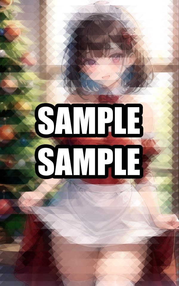 サンプル画像1:聖なる夜のサンタメイド美女(ぽんぽこ) [d_496750]