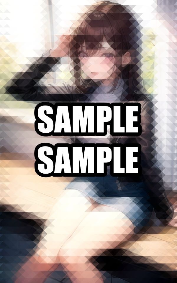 サンプル画像5:レザーを着こなすお姉さん(のろのろ) [d_496753]