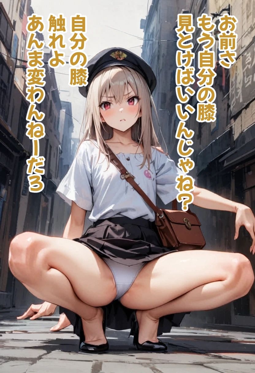 サンプル画像4:足刈がイク！ ヤンキー座りパンチラ編(コーンパン) [d_496827]