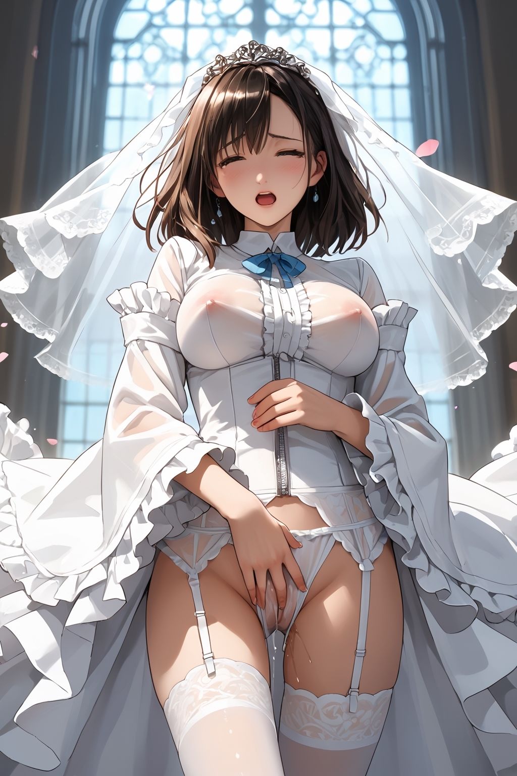 サンプル画像2:【オナニーいらすと】パンツの中に手を入れてオナニーしちゃう女の子＆パンツの上からオナニーしちゃう女の子 【パート3】(ホワイトいらすと) [d_496853]