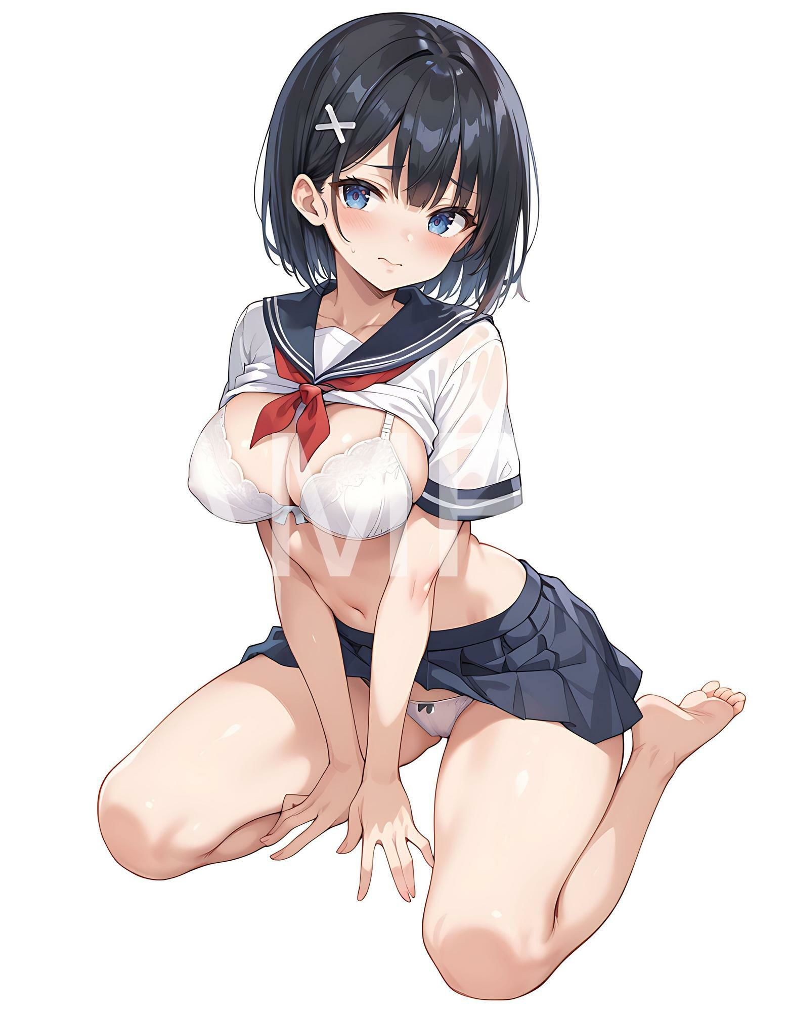 サンプル画像2:えちえち 美少女×ポーズ集 – 総集編 -(aiもちち) [d_496895]